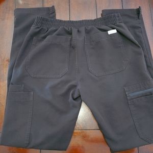 Figs Black Straight Leg Pants